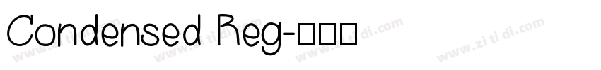 Condensed Reg字体转换
